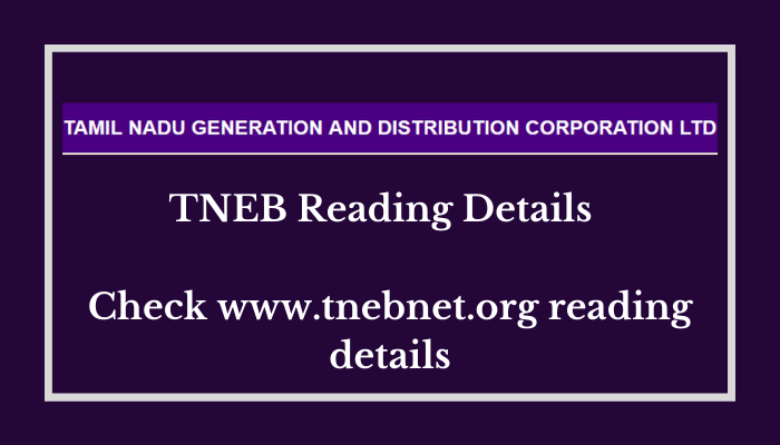 TNEB Reading Details 